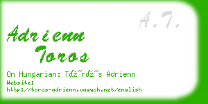 adrienn toros business card